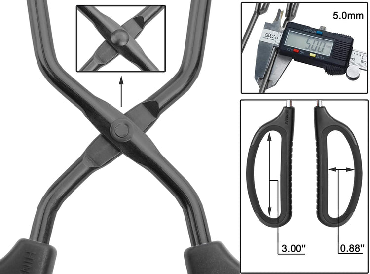 10" 12" 16" Stainless Steel Kitchen Scissor Tongs Set
