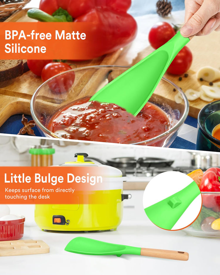 Cooking Spoon and Rice Scooper for Nonstick Cookware