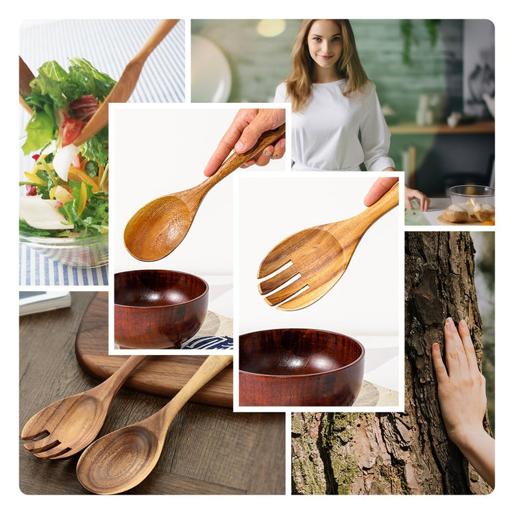 Teak Wood Sporks 10.2 (2 Count)