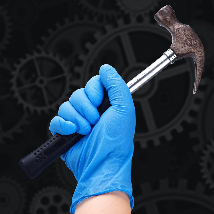 Heavy Duty Blue Disposable Nitrile Gloves (1000 Count)