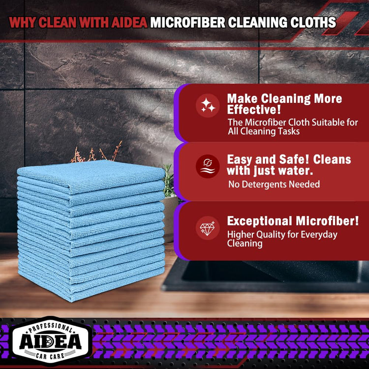 Microfiber Cleaning Cloth Blue 20PK (20 Count)