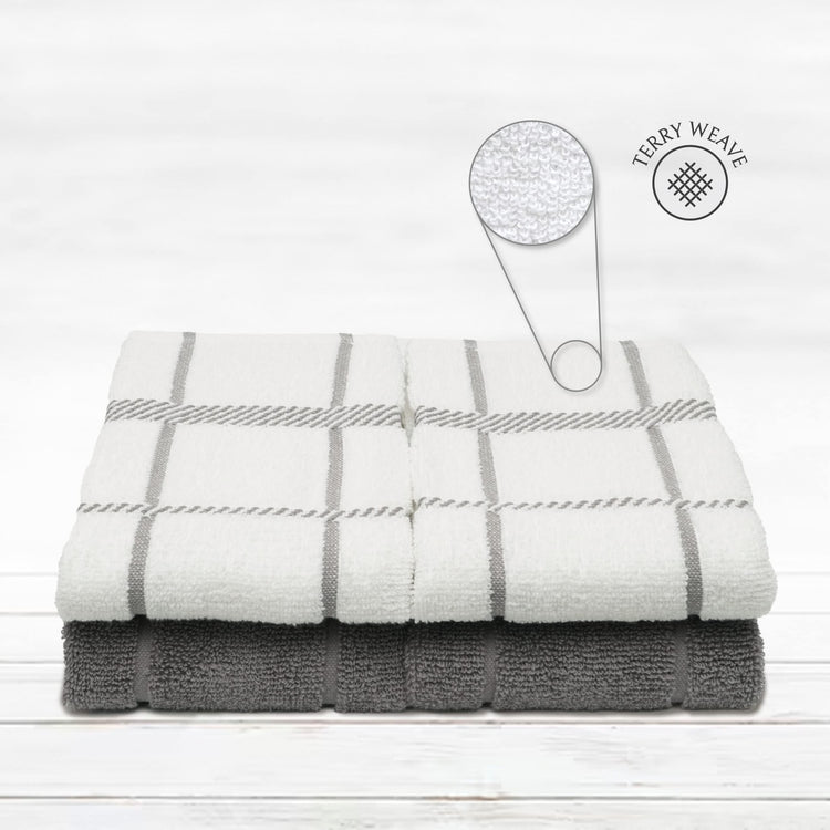 100% Cotton Terry Dish Towels (4 Count)