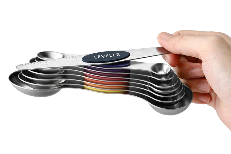 Stainless Steel 8 Magnetic Measuring Spoons