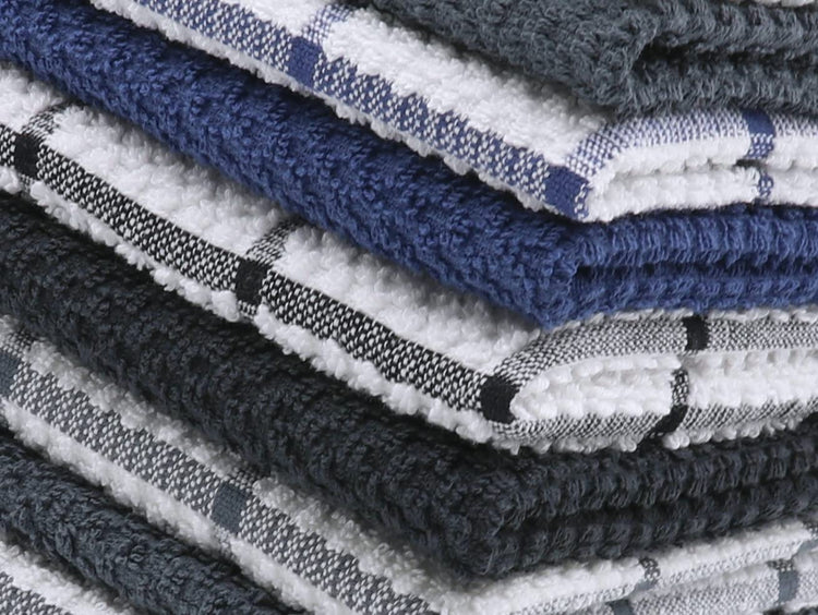 Cotton Dish Towels For Kitchen (8 Count)