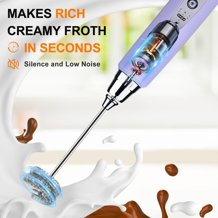 Handheld Milk Frother Wand for Coffee