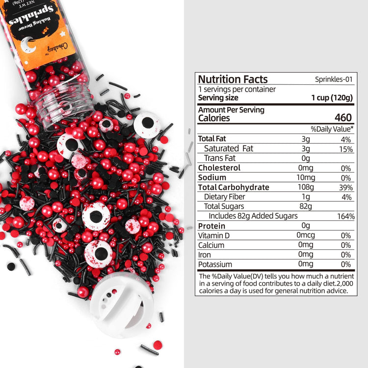 Eyeball Sprinkles for Cake Decorating (4.23 Ounce)