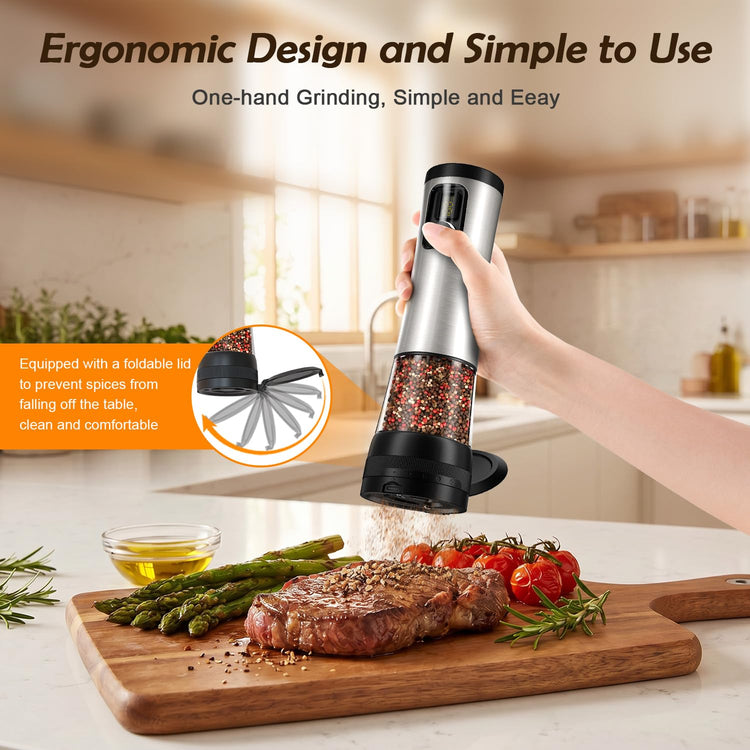 Electric Salt & Pepper Grinder Set (2 Count)