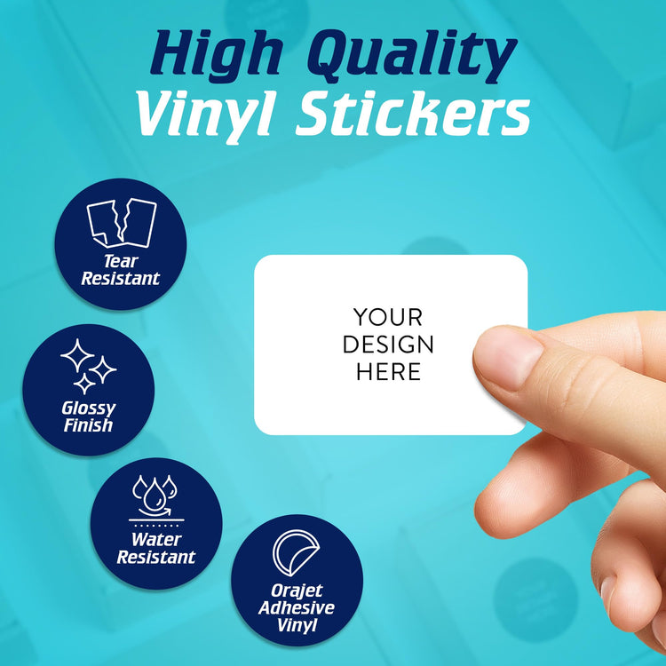 Custom Vinyl Stickers (100 Count)