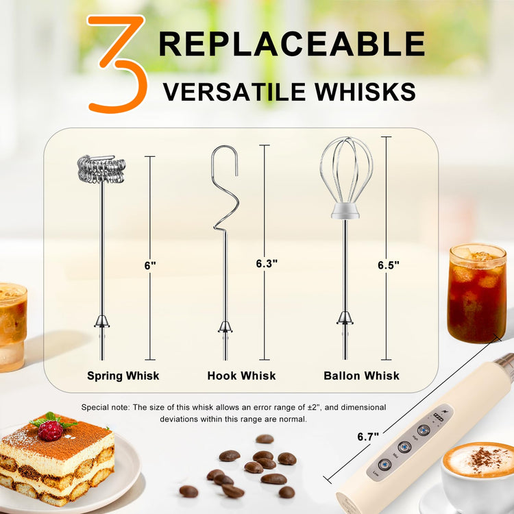 Handheld Milk Frother Wand for Coffee