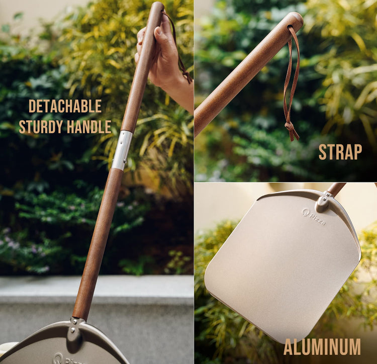 Aluminium 12" Pizza Peel with Long Handle