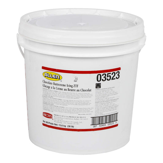 JW Allen Pre Whipped Chocolate Buttrcream Frosting for Cake Decorating (480 Ounce)