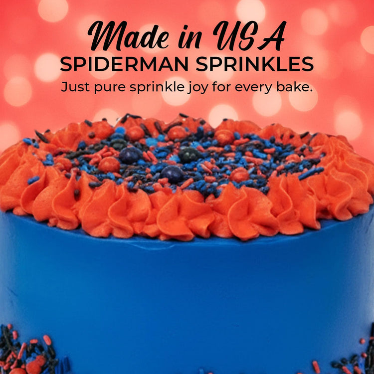 Spiderman Sprinkles for Cake (4 Ounce)