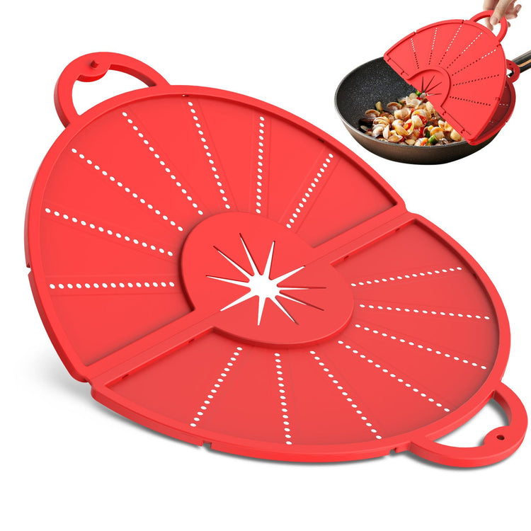 Foldable Silicone Splatter Screen for 10