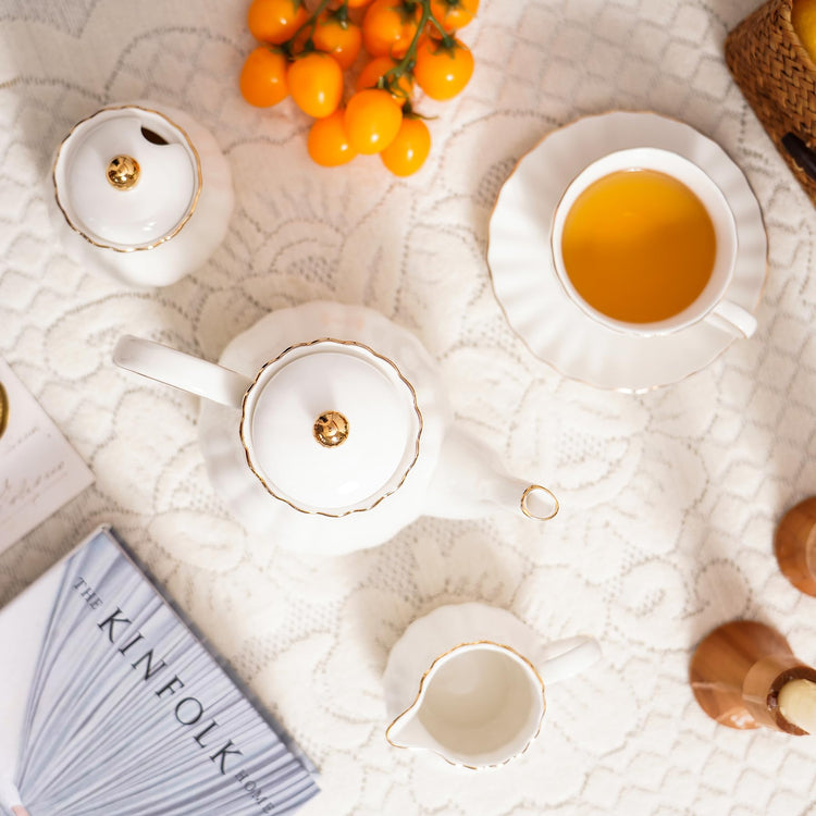 Ceramic Sugar and Creamer Set