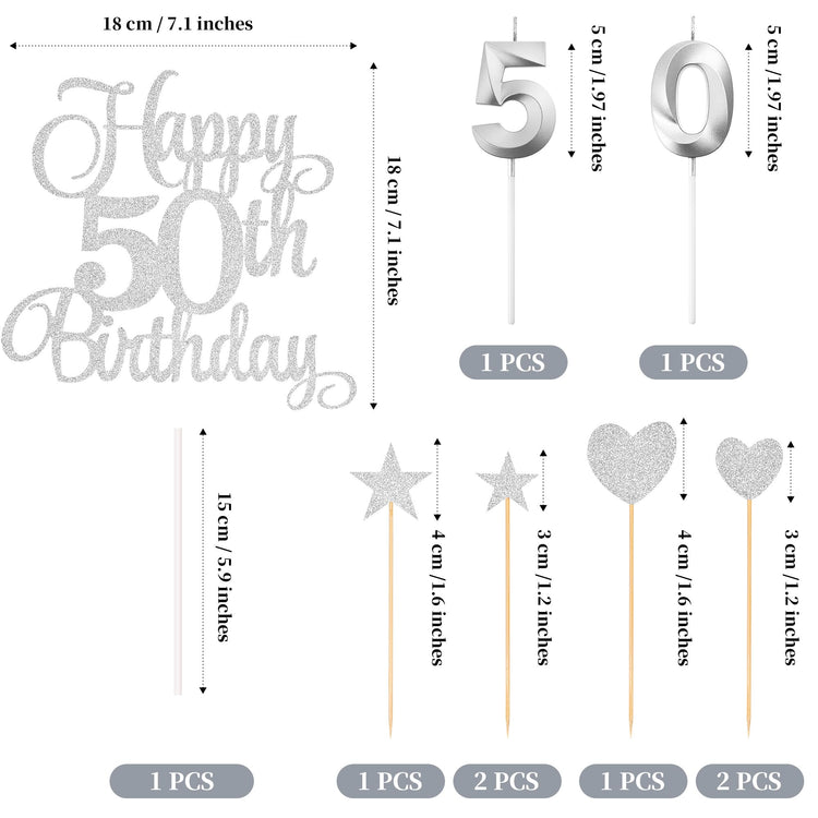 50th Birthday Cake Decorations