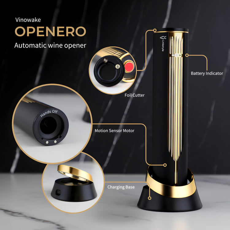 VINOWAKE Openero Electric Wine Opener By LINKSTYLE