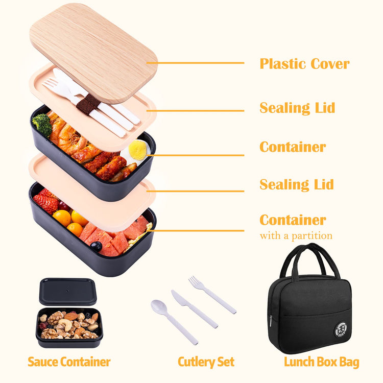 Bento Box with Lunch Bag Microwavable All