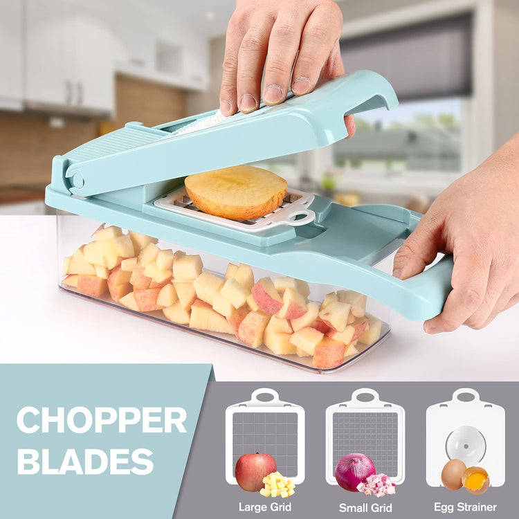 Vegetable Chopper Mandoline Slicer Blue