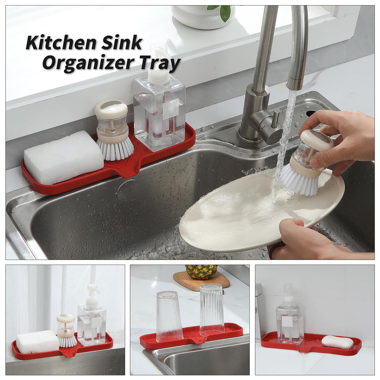 Silicone Soap Dish with Drain Spout