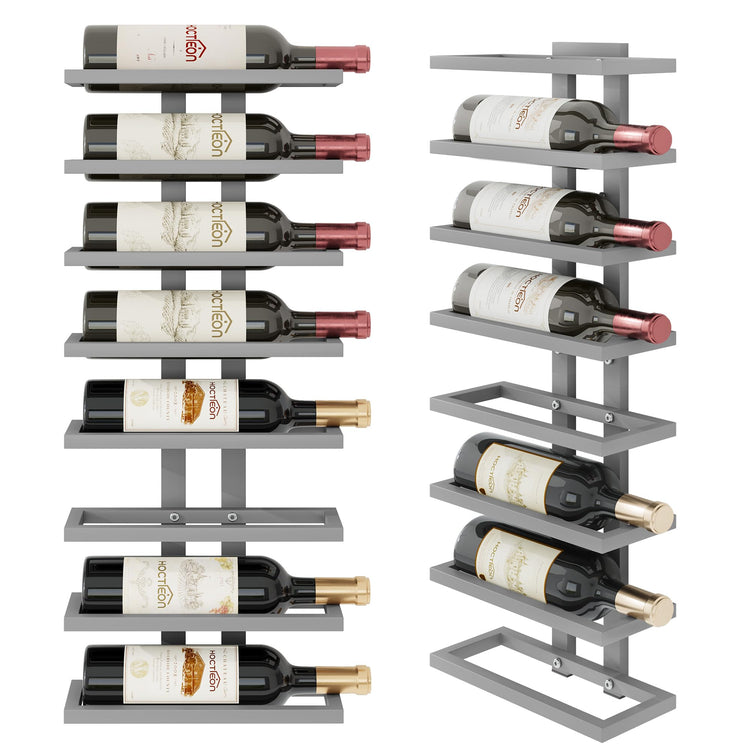 8 Tier Wall Mount Wine Rack (8 Count)