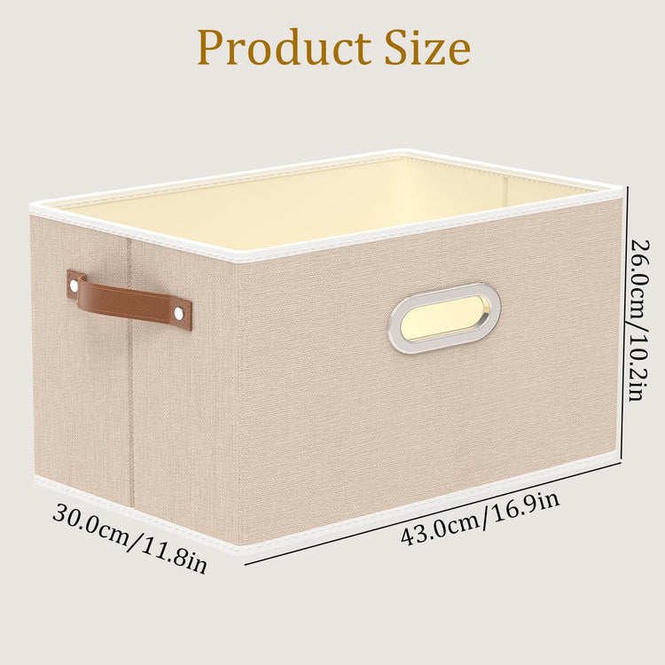 Foldable Storage Baskets for Shelves