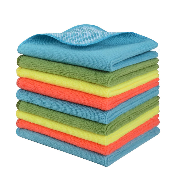 Dish Cloths for Washing Dishes with Scrub Side (9 Count)
