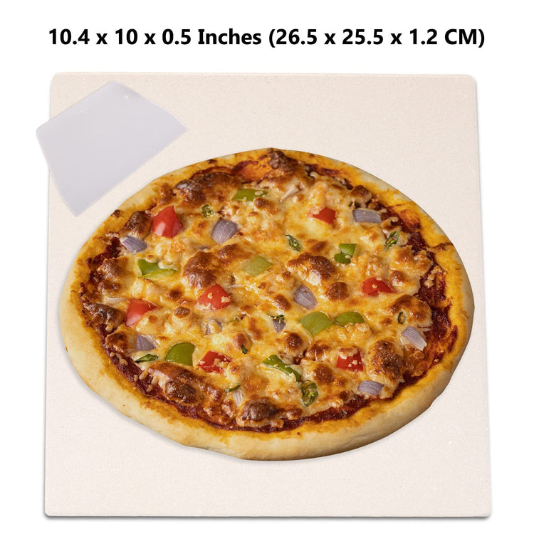 10”x10.4”x0.5” Pizza Stone for Toaster Oven