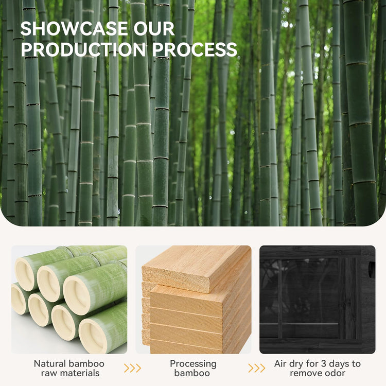 Bamboo Utensil Holder & Silverware Organizer