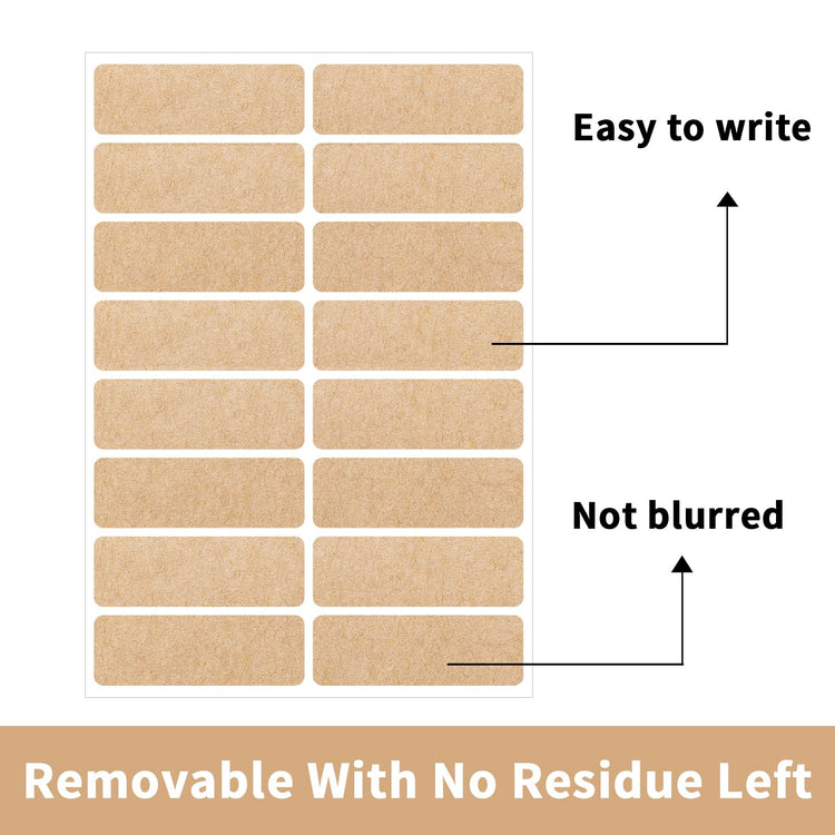Removable Kraft Label Stickers