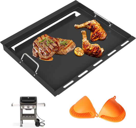 6787 Spirit 300 Full Size Griddle Insert for Weber Spirit I & II 300 Series Grill Accessories Spirit E-310 E-320 E-330 S-310 SP-310, Spirit 2 E310 S-310 Flat Top Griddle, Carbon Steel for 7638 7639 - Nestoria