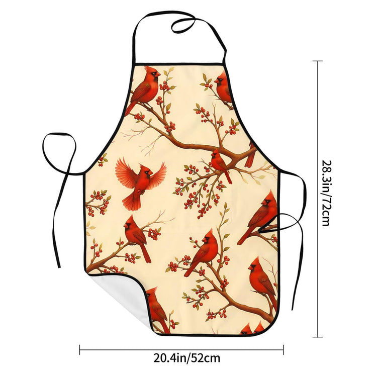 Red Cardinal Chef Apron For Women