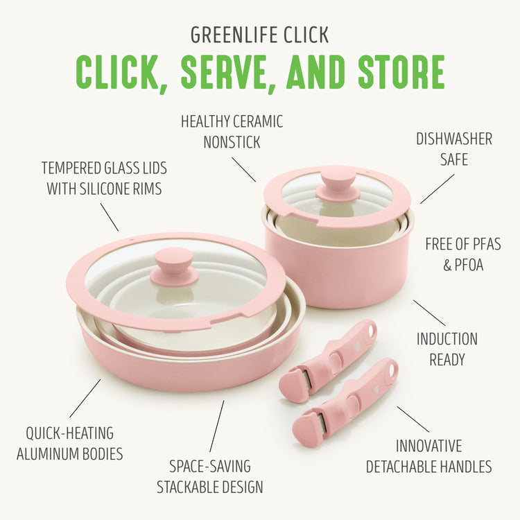 10 Piece Nonstick Pots & Pans Set