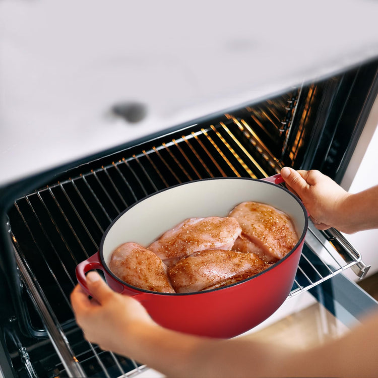 5QT Oval Dutch Oven Pot with Lid
