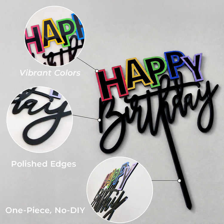 Happy Birthday Cake Topper