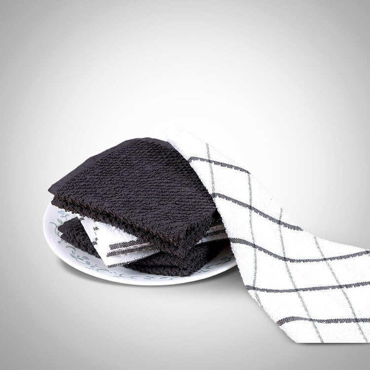 Cotton Kitchen Dish Cloths Set of 8 (8 Count)