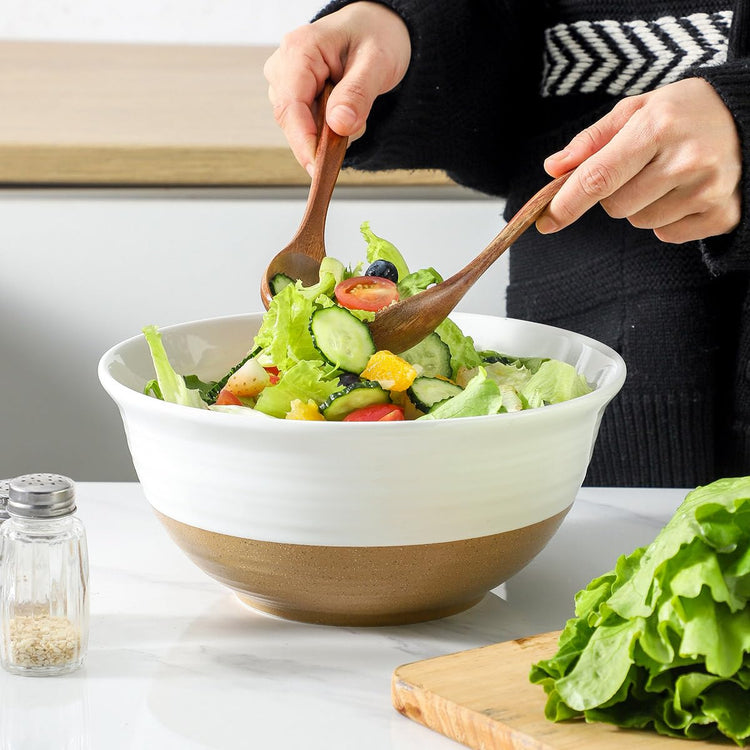 Large Ceramic Serving Bowls Set of 2 (2 Count)