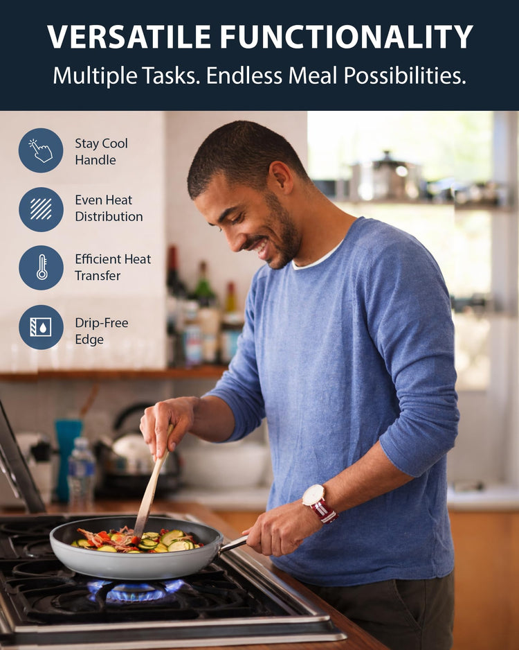 12pc Forged Lightweight Cookware Set (12 Count)