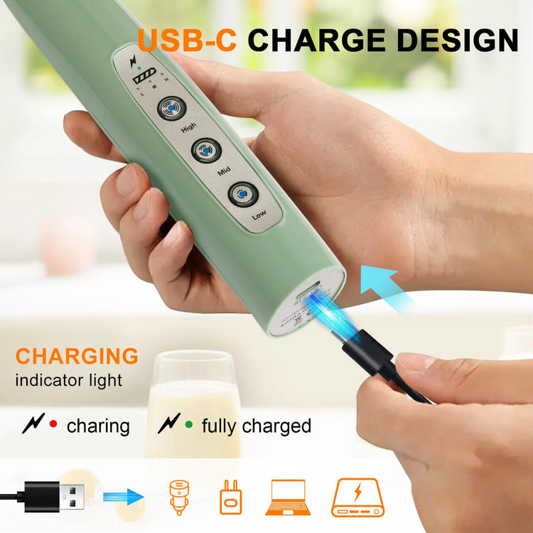 Handheld Milk Frother Wand for Coffee
