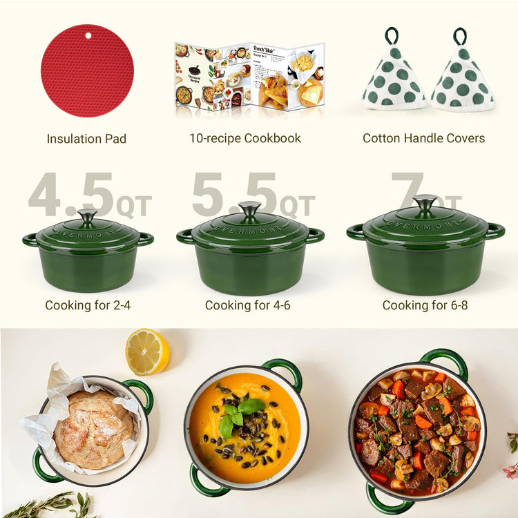 Enameled Cast Iron Dutch Oven