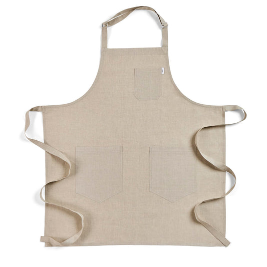 100% Pure Linen Apron Natural Adjustable