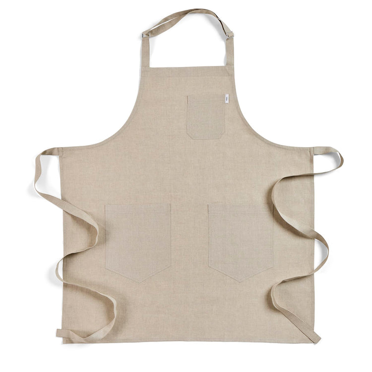 100% Pure Linen Apron Natural Adjustable
