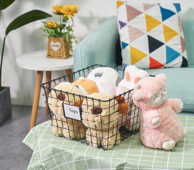 4 Pack【Extra Large】 Wire Handmade Storage Basket for Organizing Household Goods