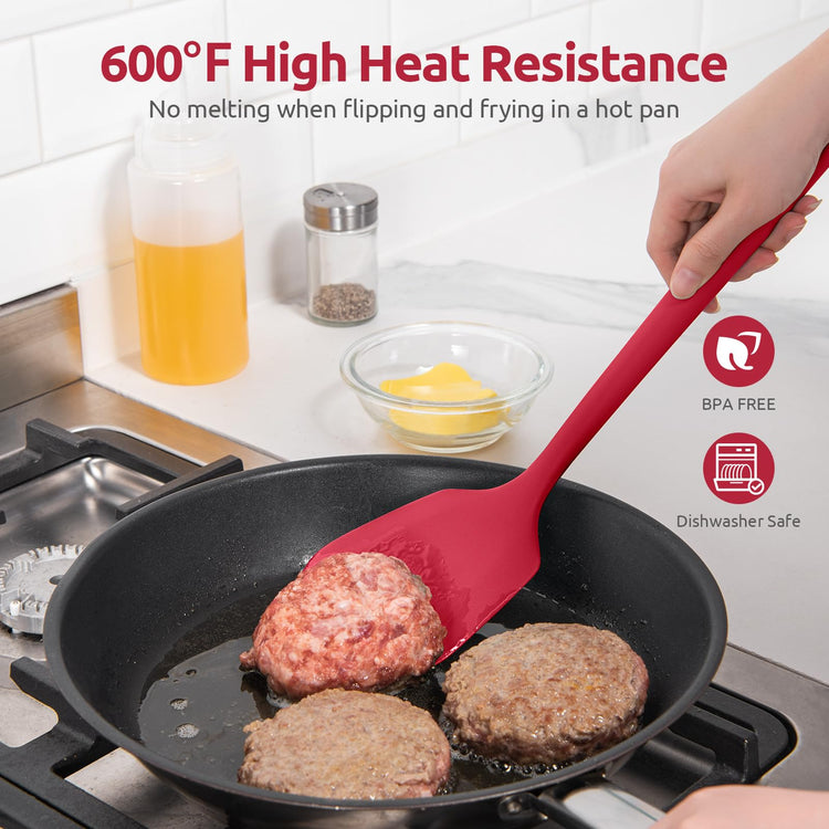 Silicone Turner Spatula Set of 2 (2 Count)