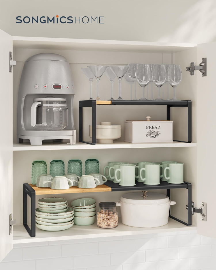 Spice Rack Expandable Cupboard Shelf Orgnizer (2 Count)