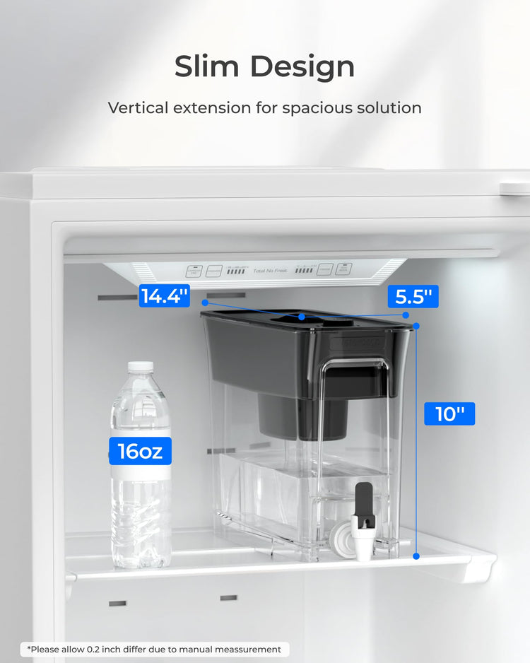 WFD-40L-L Water Filter Dispenser, 35-Cup Large Capacity, Black