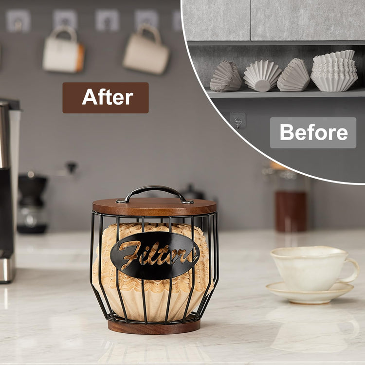 Coffee Filter Holder with Lid