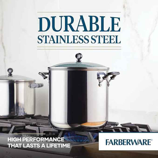 Farberware Classic Series 11 Quart Stockpot with Glass Lid