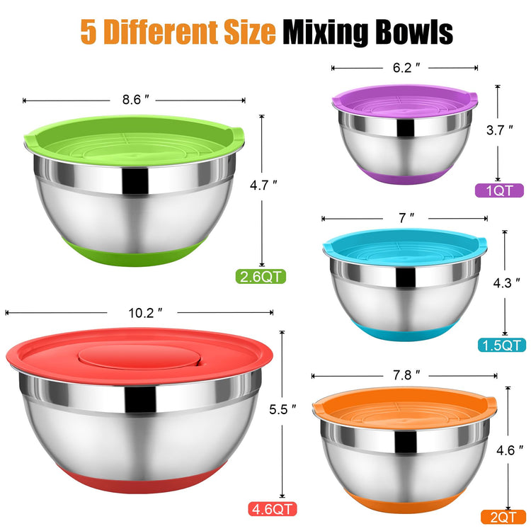 Mixing Bowls with Lid Set