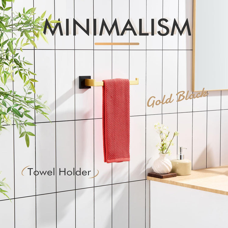 Towel Bar for Bathroom Wall Mount 9'' Hand Towel Holder T