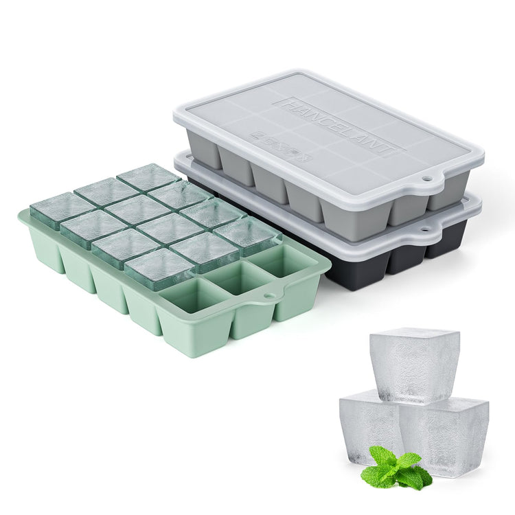 Silicone Ice Cube Tray 3 Pack (3 Count)